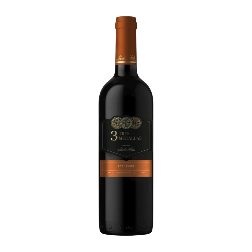 Vinho Chileno 3 Medallas  Carmenere 750ml