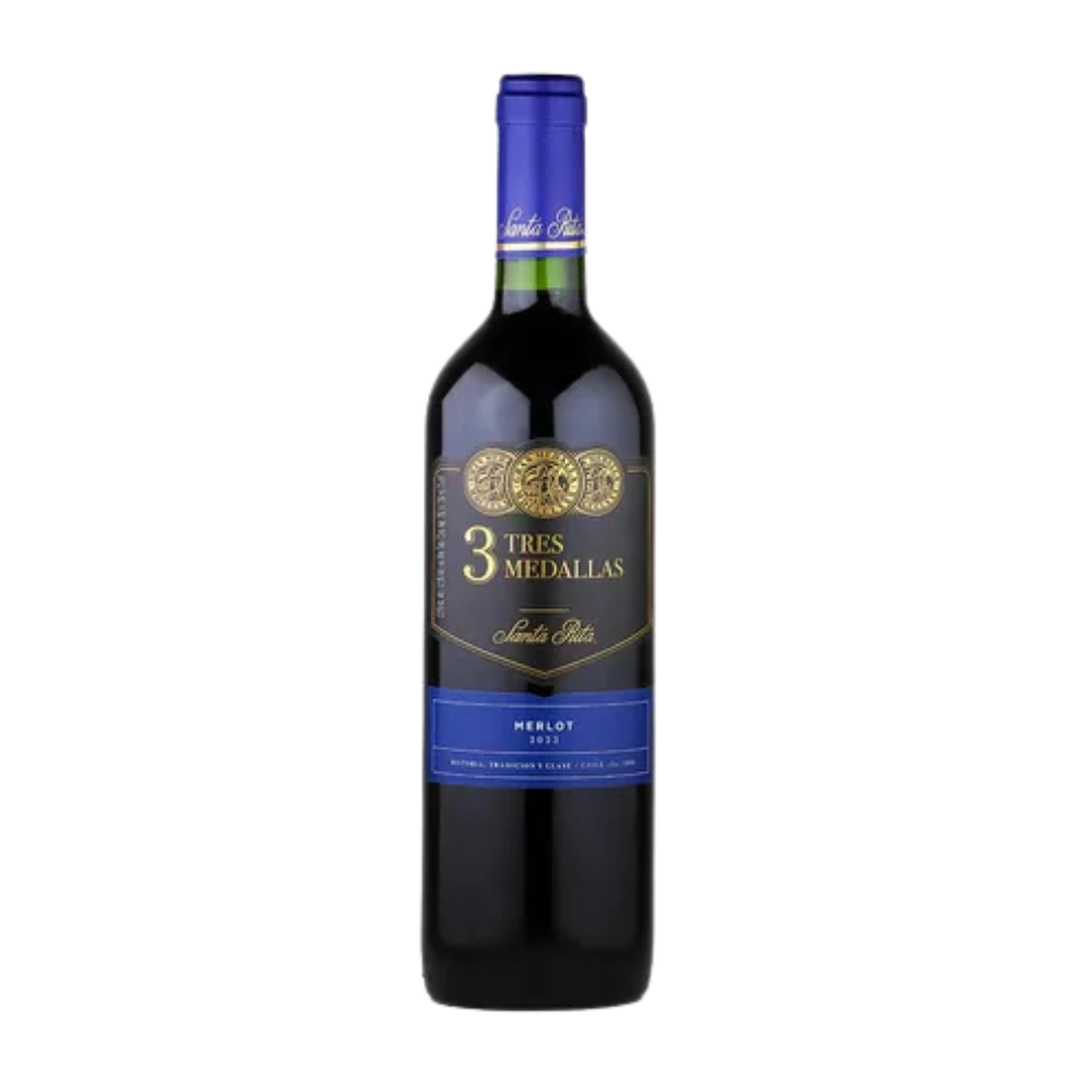 Vinho Chileno 3 Medallas Merlot 750ml