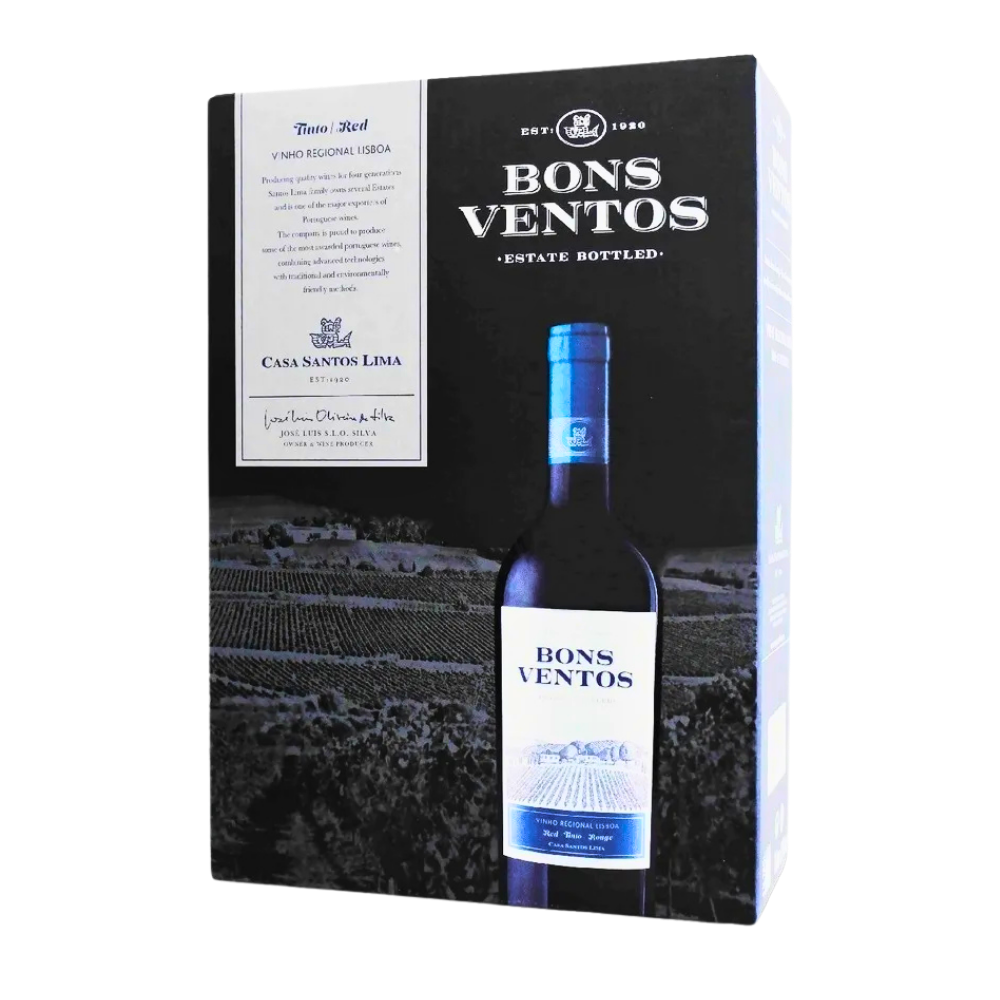 Vinho Português Quinta De Bons Ventos Bag In Box Tinto 3lt.